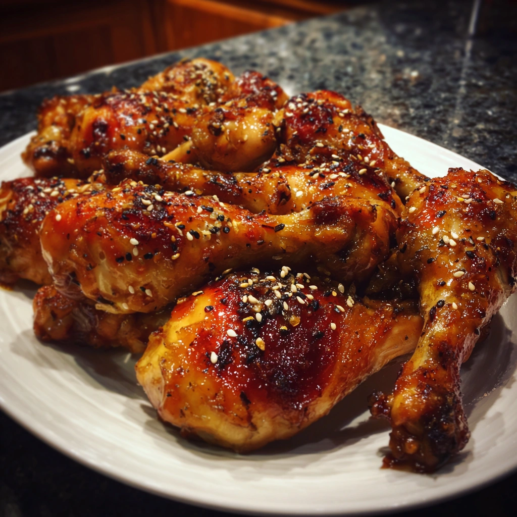 Crockpot Apricot Glazed Chicken Drumsticks