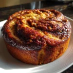 Crockpot Banana Bread with Cinnamon Swirl