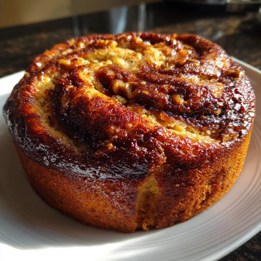 Crockpot Banana Bread with Cinnamon Swirl