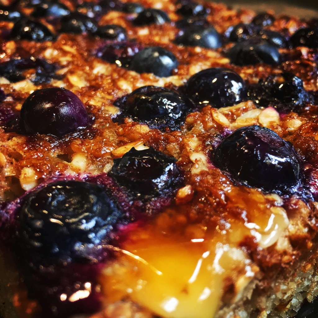 Crockpot Blueberry Lemon Breakfast Bake