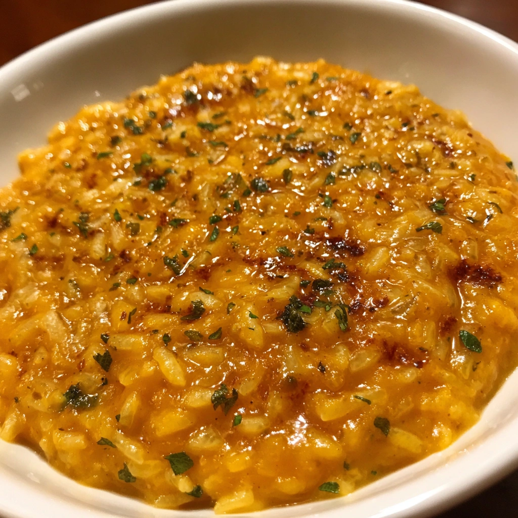 Crockpot Creamy Pumpkin Risotto