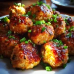 Crockpot Honey Garlic Chicken Meatballs