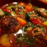 Crockpot Italian Meatball Soup