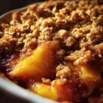 Crockpot Peach and Nectarine Crisp