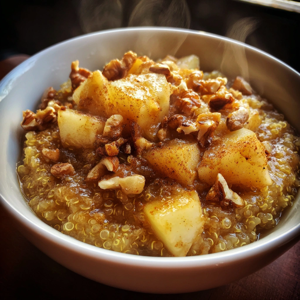 Crockpot Pear & Maple Quinoa Porridge