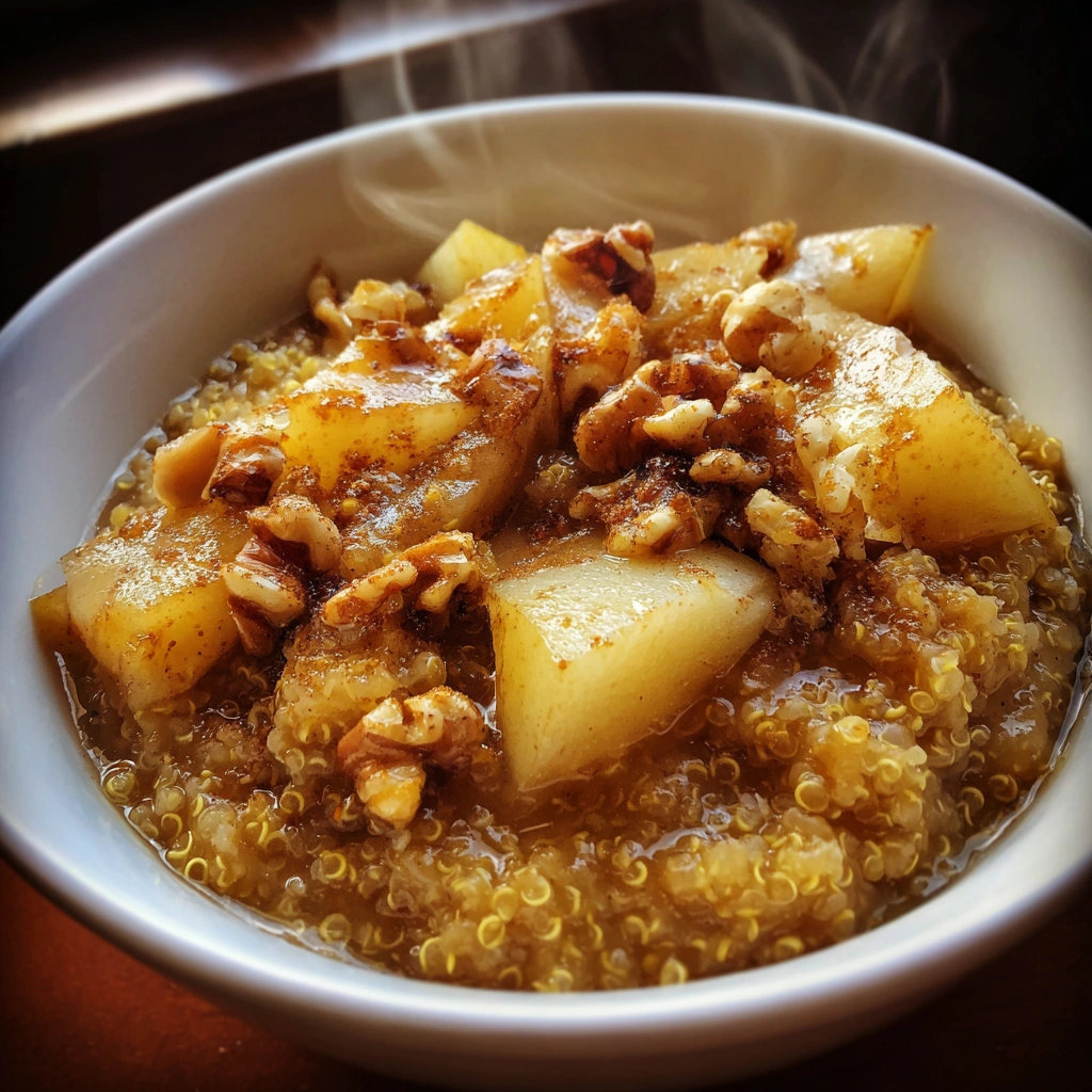Crockpot Pear & Maple Quinoa Porridge