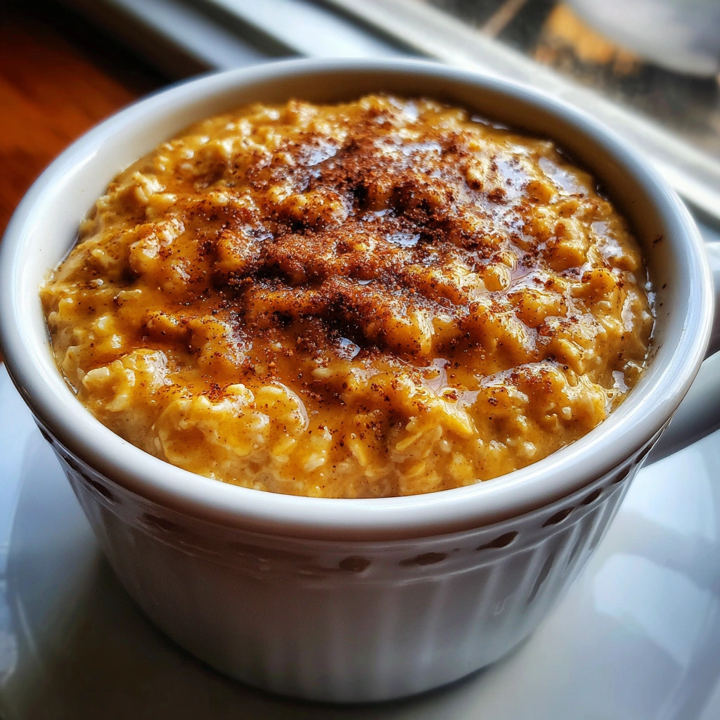 Crockpot Pumpkin Spice Latte Oatmeal