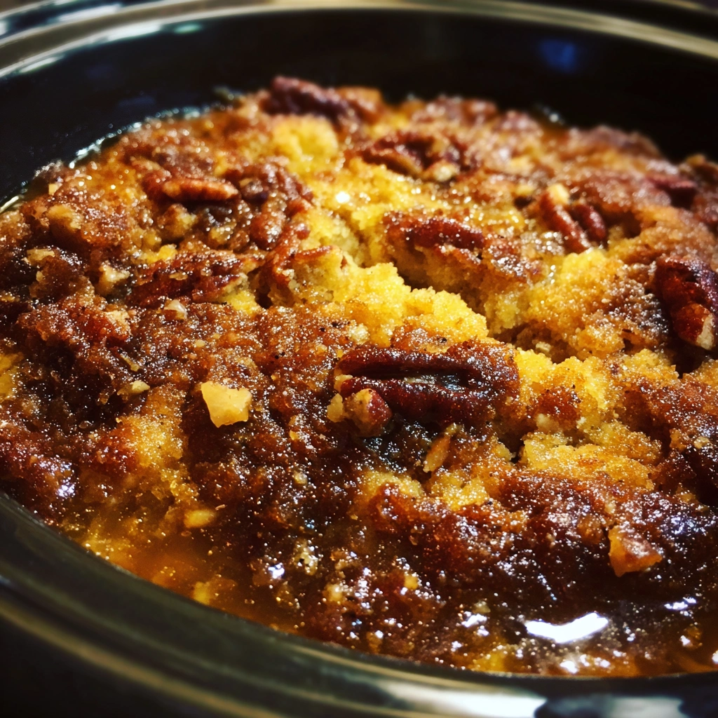 Crockpot Southern Pecan Pie Cobbler
