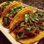 Crockpot Spicy Korean Beef Tacos
