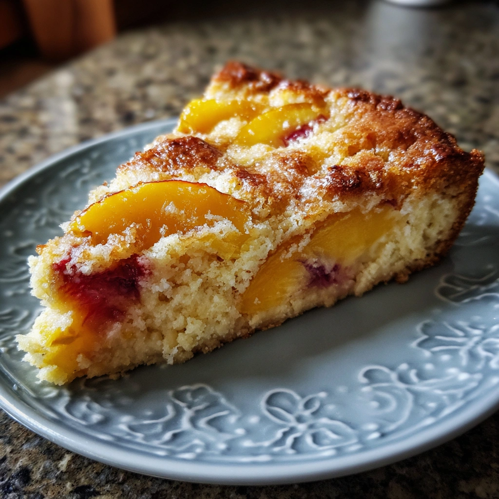 Crockpot Summer Peach Cake