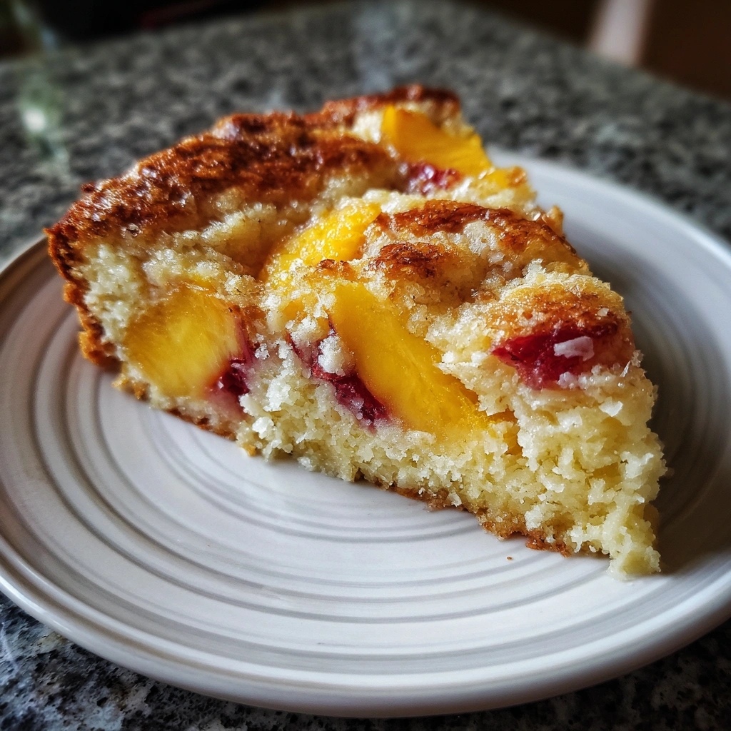Crockpot Summer Peach Cake