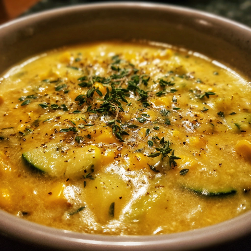 Crockpot Sweet Corn and Zucchini Chowder