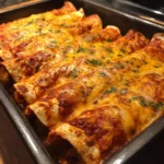 Crockpot Sweet Potato and Black Bean Enchiladas