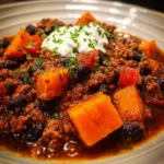 Crockpot Tex-Mex Beef and Sweet Potato Chili