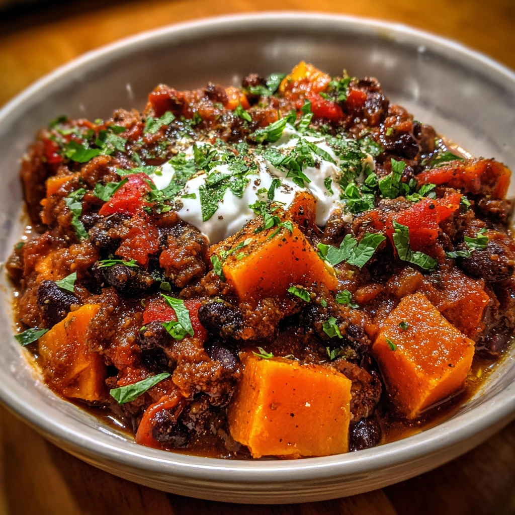 Crockpot Tex-Mex Beef and Sweet Potato Chili