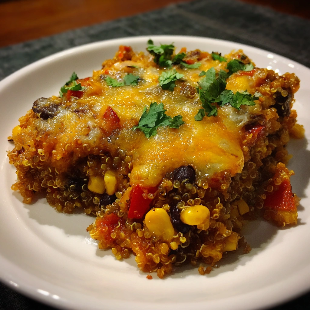 Crockpot Tex-Mex Quinoa and Black Bean Casserole