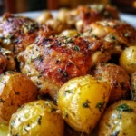 Garlic Parmesan Crockpot Chicken and Potatoes