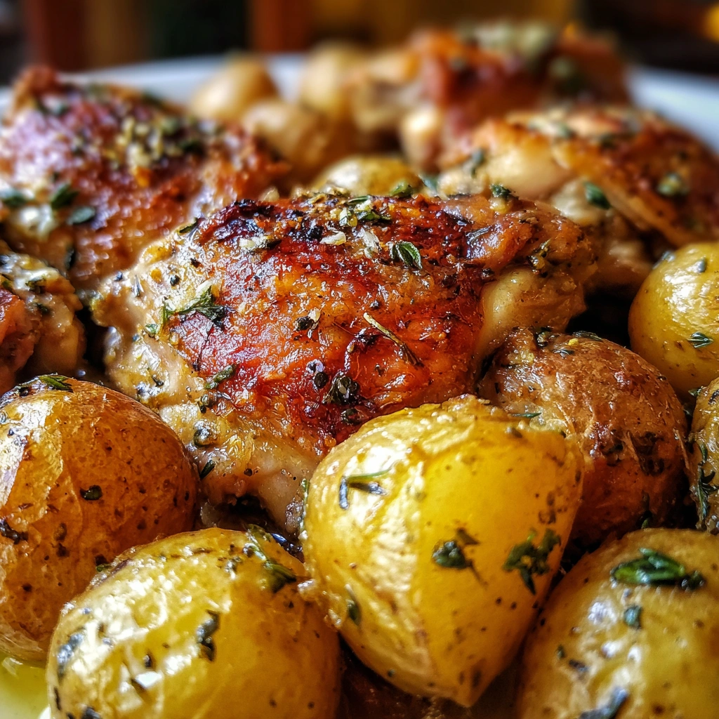 Garlic Parmesan Crockpot Chicken and Potatoes