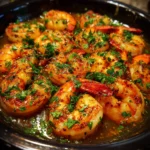 Slow Cooker BBQ Shrimp with Garlic Butter Sauce