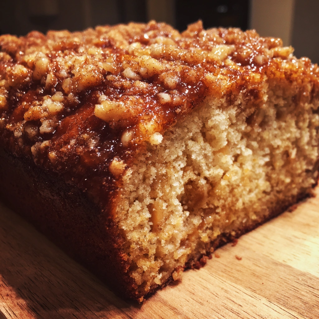Slow Cooker Banana Bread with Walnut Streusel