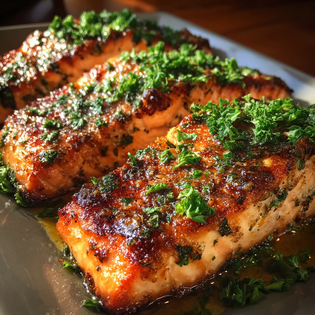 Slow Cooker Garlic Parmesan Salmon