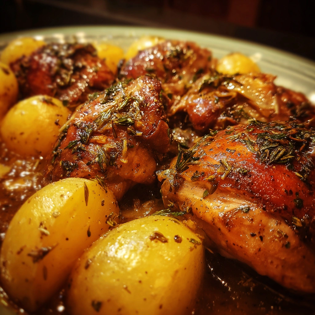 Slow Cooker Greek Chicken with Lemon Potatoes