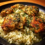 Slow Cooker Lemon Herb Chicken and Rice