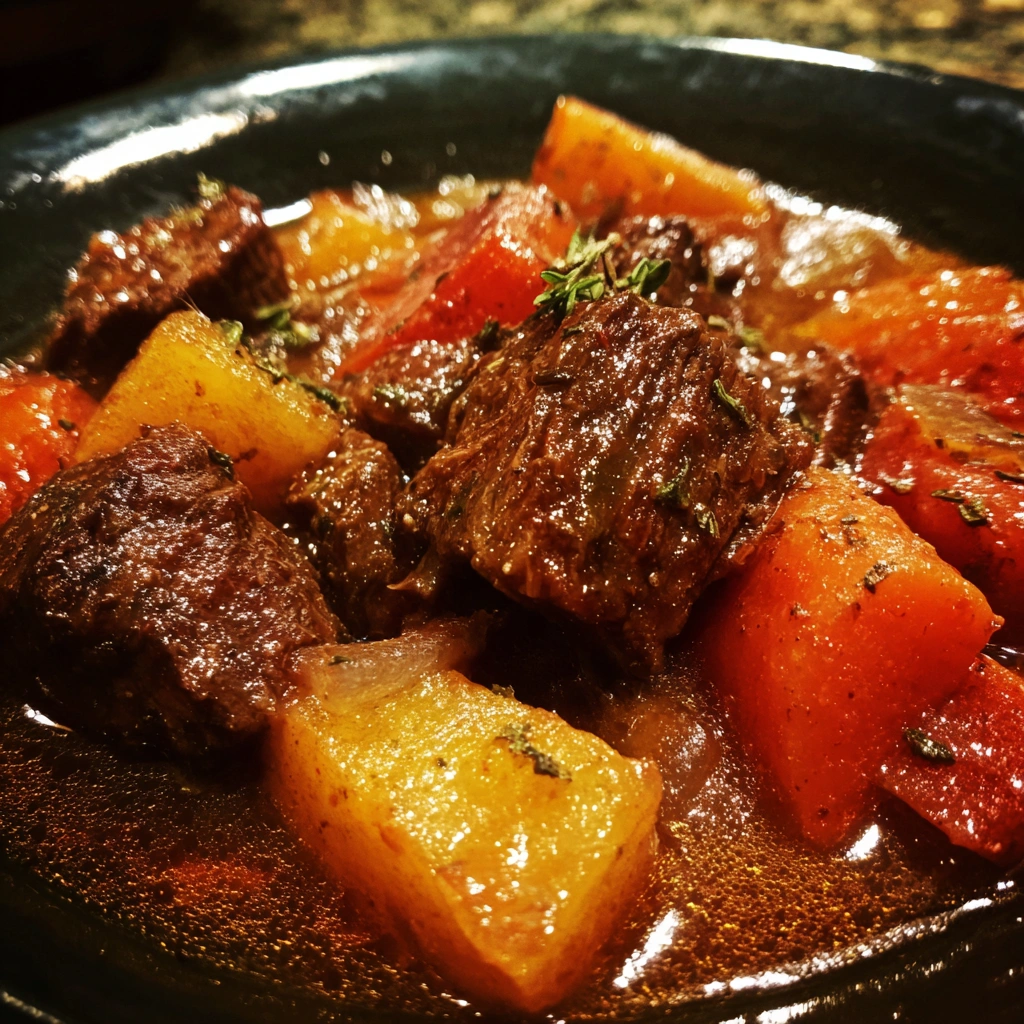 Slow Cooker Rustic Vegetable Beef Stew