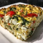 Slow Cooker Spinach and Feta Breakfast Casserole