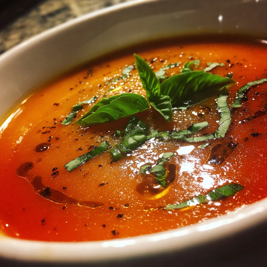 Slow Cooker Summer Tomato Basil Soup