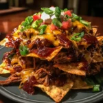 Slow Cooker Texas BBQ Pulled Beef Nachos