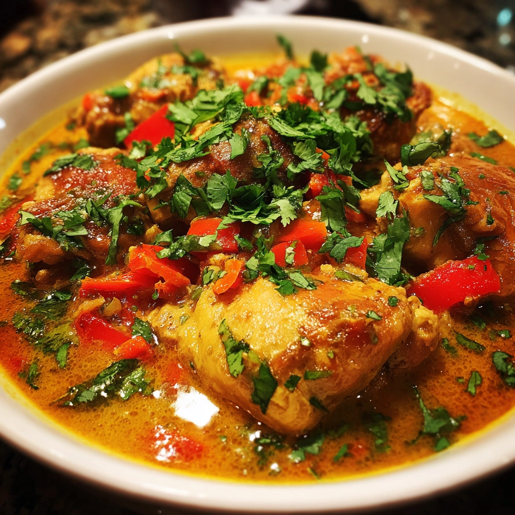 Slow Cooker Thai Coconut Curry Chicken