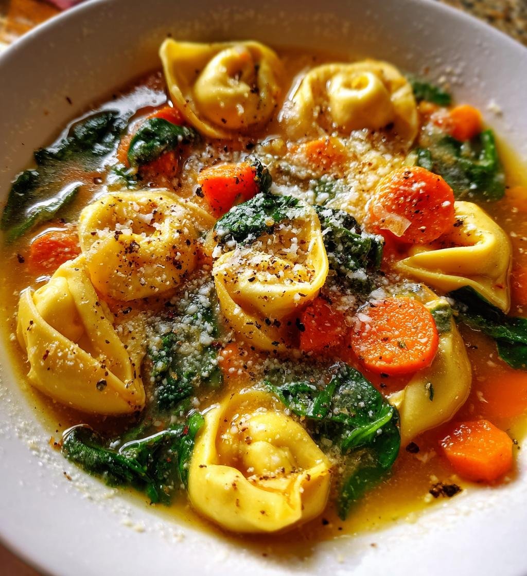 Autumn Tortellini Soup - detail 1