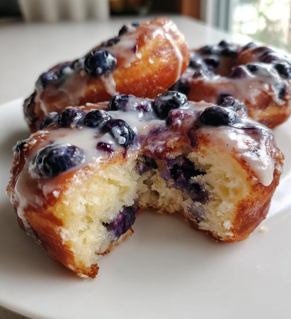 Baked Blueberry Donuts