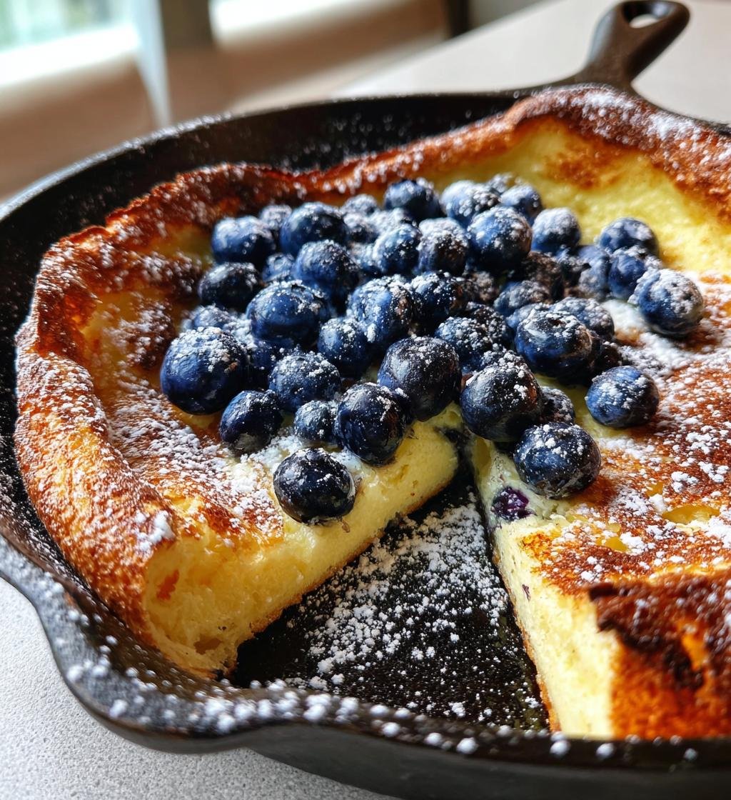 Blueberry Lemon Dutch Baby - detail 1