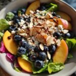 Blueberry Peach Feta Salad