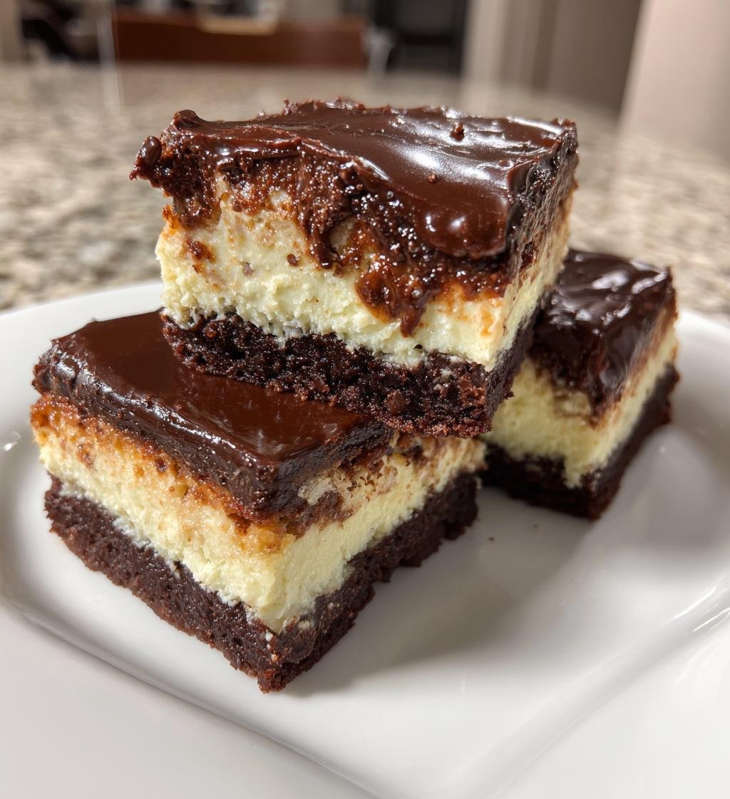 Brownie Bottom Cheesecake Bars - detail 1