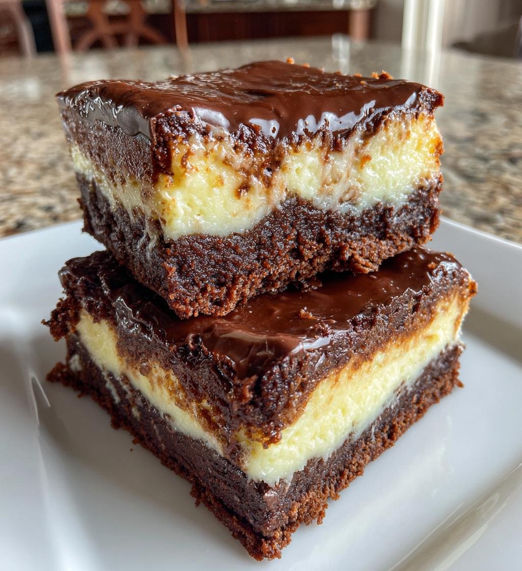 Brownie Bottom Cheesecake Bars
