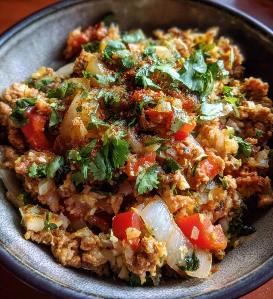 Cauliflower Rice Turkey Bowl