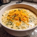Cheddar Garlic Herb Potato Soup