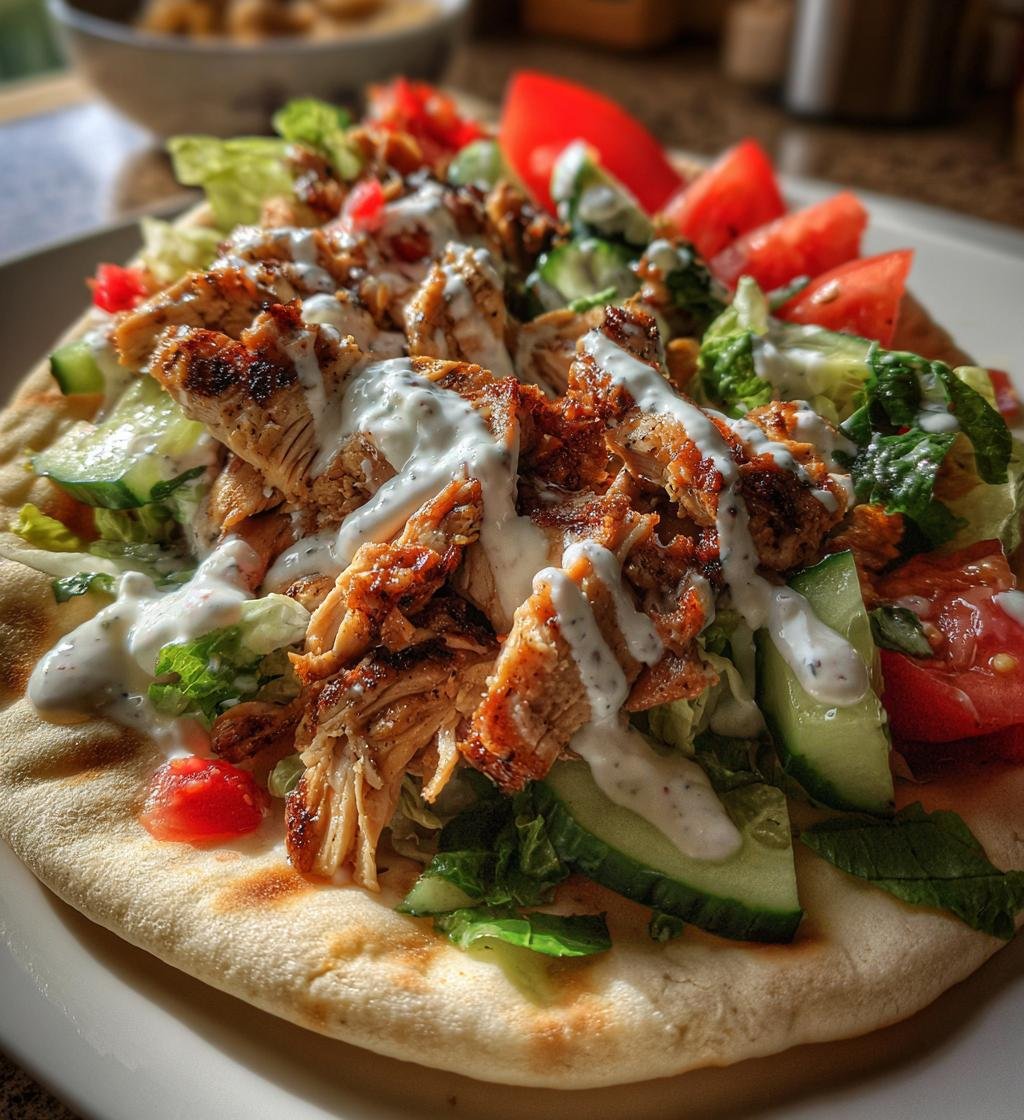 Chicken Shawarma with Creamy Garlic Sauce - detail 1