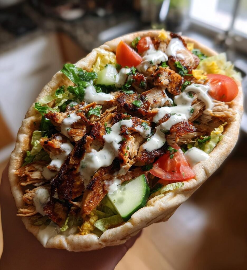 Chicken Shawarma with Creamy Garlic Sauce