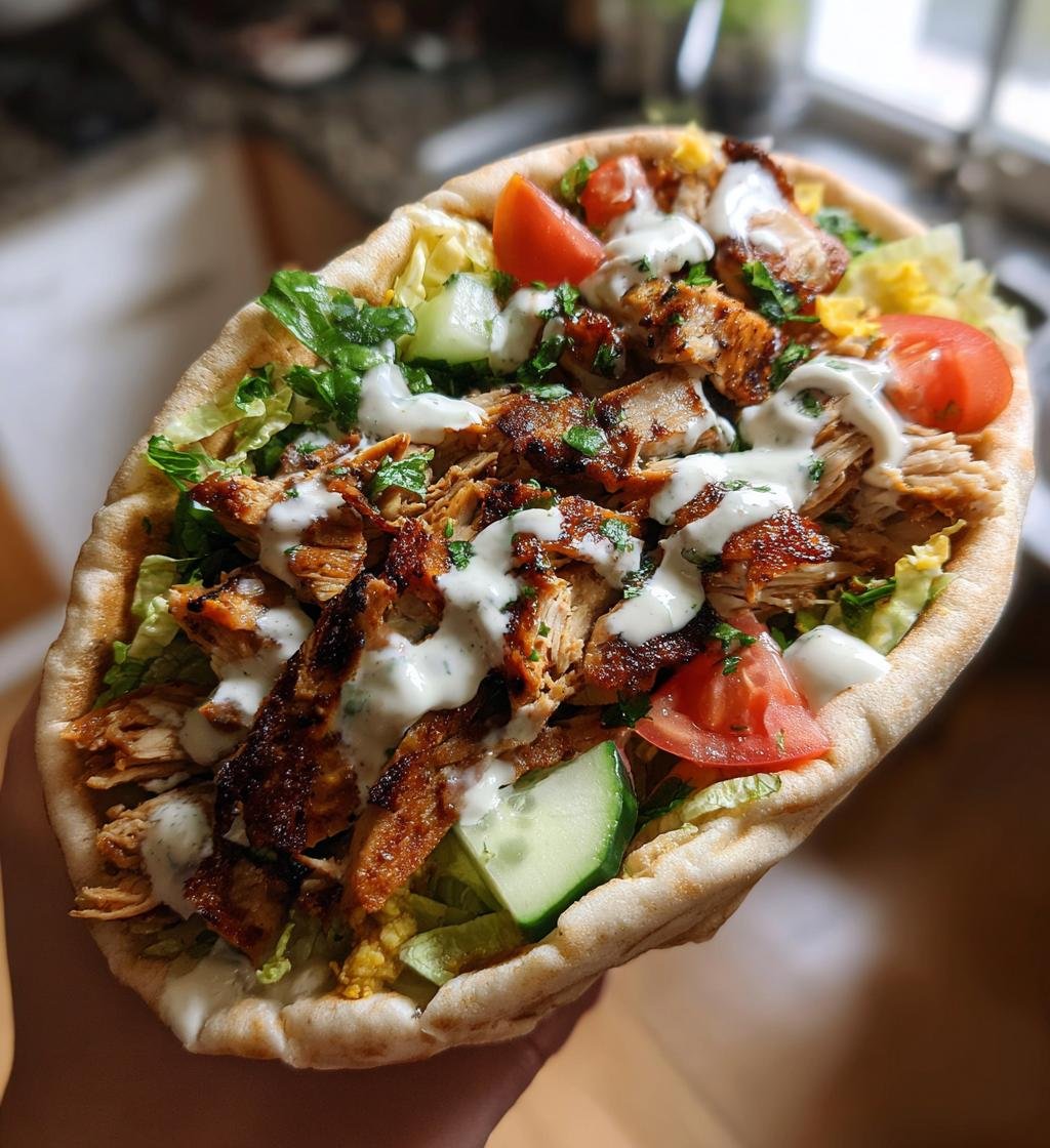 Chicken Shawarma with Creamy Garlic Sauce