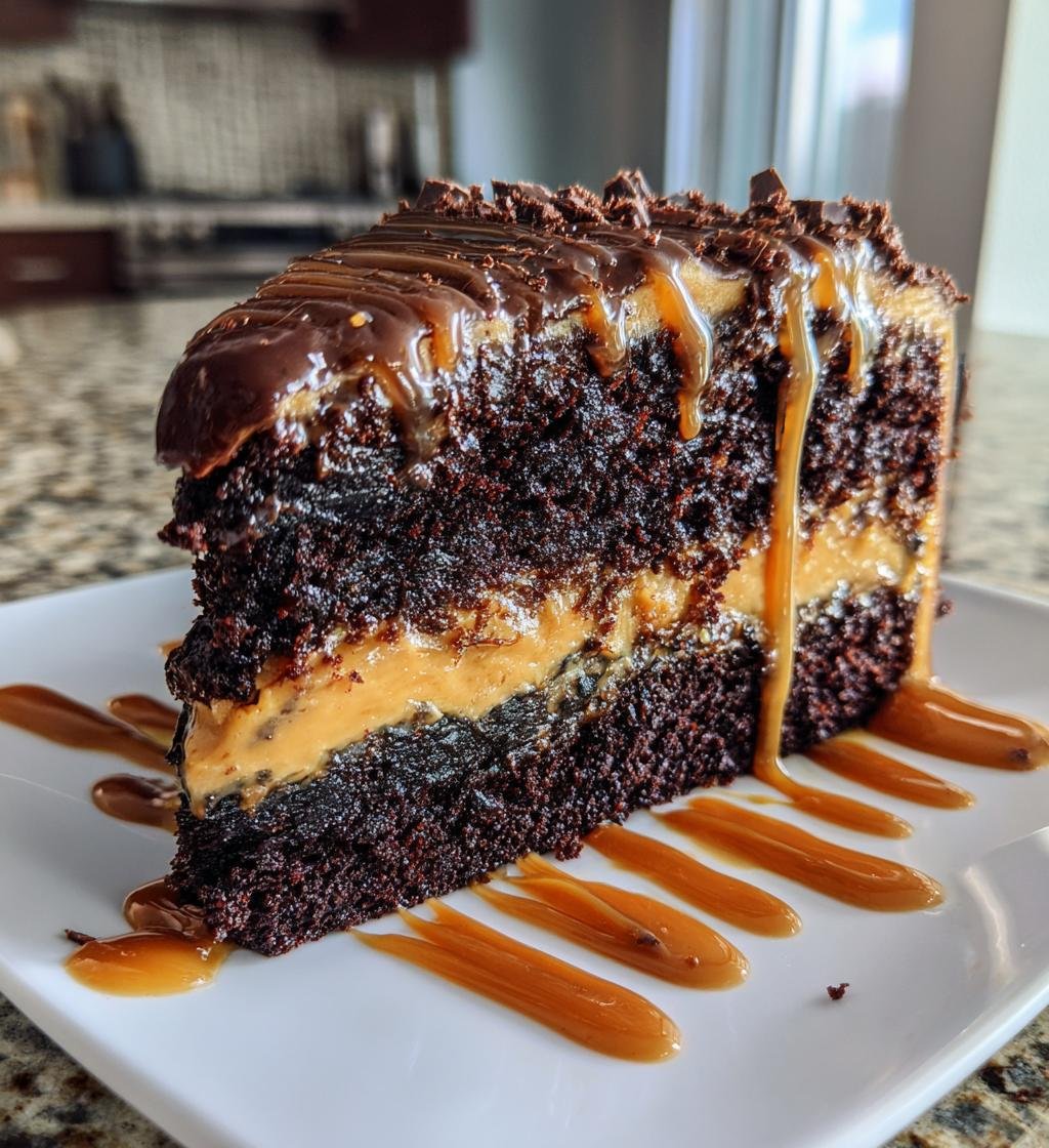 Chocolate Fudge Cake with Salted Caramel Buttercream - detail 1
