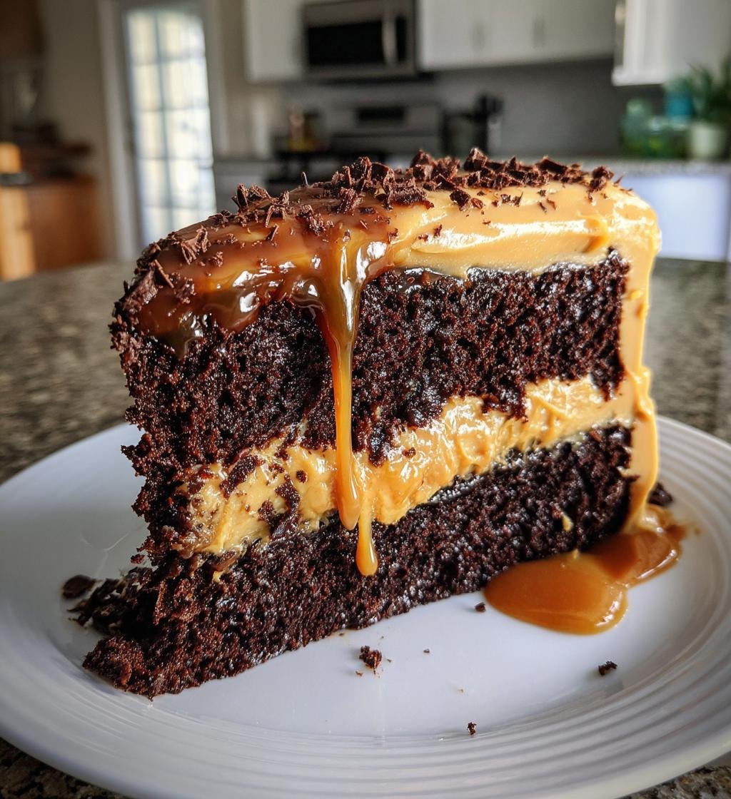 Chocolate Fudge Cake with Salted Caramel Buttercream