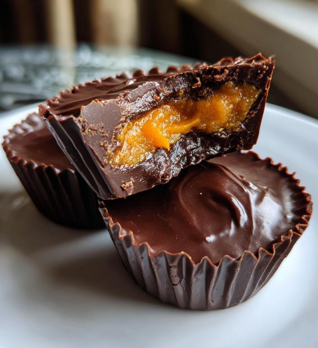 Chocolate Pumpkin Butter Cups - detail 1