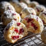 Cranberry Orange Snowball Cookies
