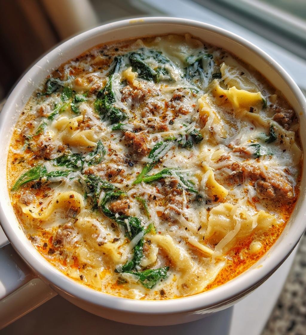 Creamy Alfredo Lasagna Soup - detail 1