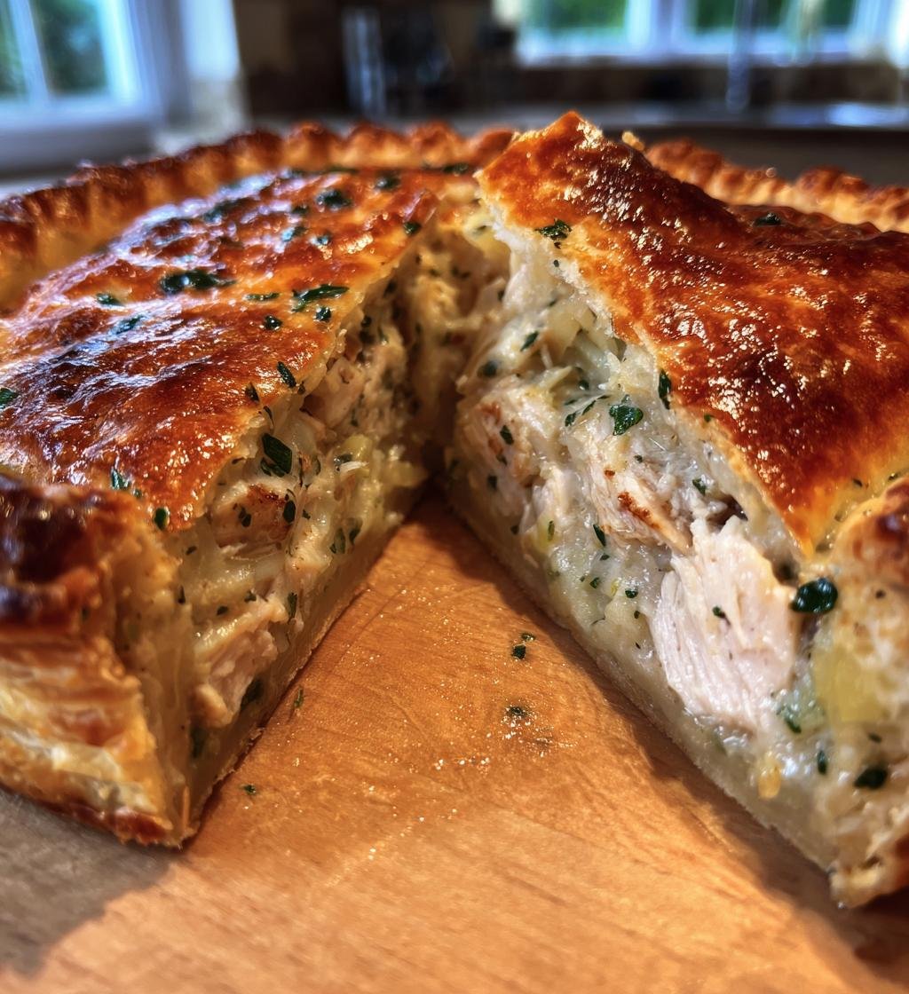 Creamy Chicken Leek and Thyme Pie - detail 1