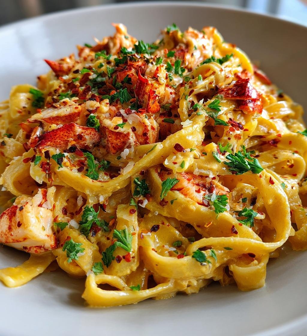 Creamy Spicy Lobster Pasta - detail 1